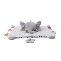 HKM-653587 Soft Plush Comforter Blanket with Teether and Sleep Doll for Newborns - Ideal Soothing Toy and Bib