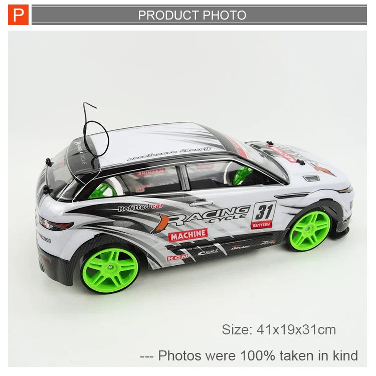 HKM-653651 1:10 Scale Remote Control Drift Rally Car – Ready-to-Go Electric Racing Vehicle for Ages 5-13