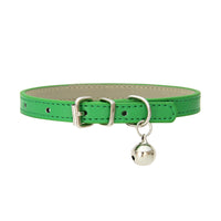 HKM-653715 Japanese Style Bell PU Leather Leash Pet Dog Collar