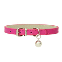 HKM-653715 Japanese Style Bell PU Leather Leash Pet Dog Collar