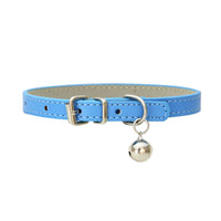 HKM-653715 Japanese Style Bell PU Leather Leash Pet Dog Collar