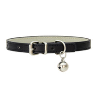 HKM-653715 Japanese Style Bell PU Leather Leash Pet Dog Collar