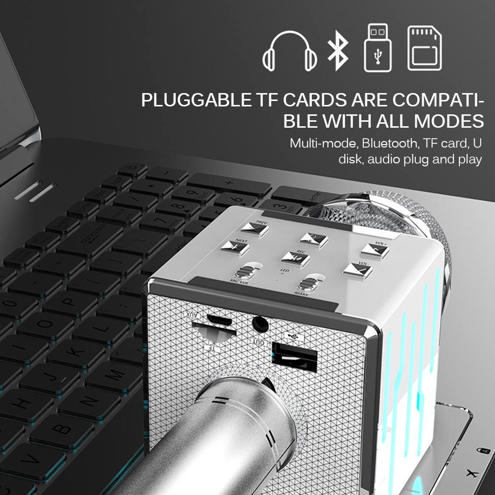 KTX-653715 Wireless Bluetooth Condenser Microphone for Home, Instruments, and Conferences – Super Cardioid Design
