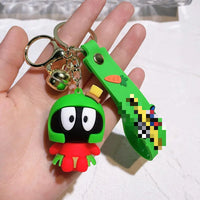 HKM-653843 Cute Cartoon Bunny Doll Keychain Pendant for Backpack Ornaments - Soft Rubber and Silicone Design