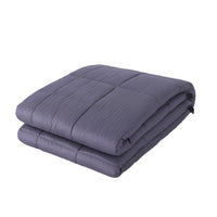 HKM-653843 Gravity Weighted Blanket - 100% Cotton, Dark Gray, Various Weights and Sizes
