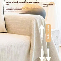 HKM-653907 Universal High Sense Anti-Scratching Chenille Sofa Cover - All-Inclusive Dust Protection in Soft Colors
