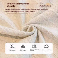 HKM-653907 Universal High Sense Anti-Scratching Chenille Sofa Cover - All-Inclusive Dust Protection in Soft Colors