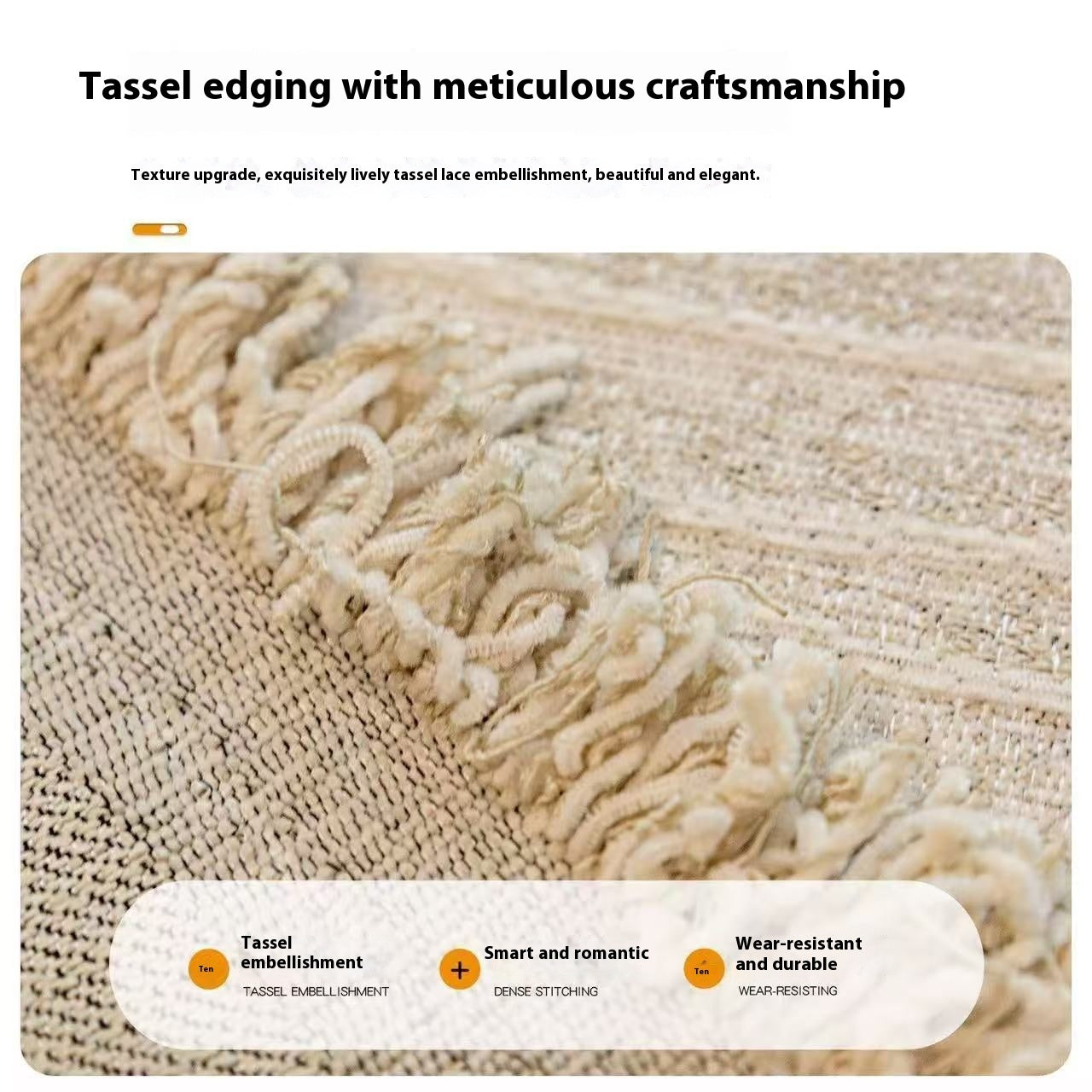 HKM-653907 Universal High Sense Anti-Scratching Chenille Sofa Cover - All-Inclusive Dust Protection in Soft Colors