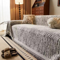 HKM-653907 Universal High Sense Anti-Scratching Chenille Sofa Cover - All-Inclusive Dust Protection in Soft Colors