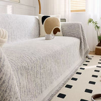 HKM-653907 Universal High Sense Anti-Scratching Chenille Sofa Cover - All-Inclusive Dust Protection in Soft Colors