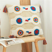 HKM-653971 Vintage Handmade American Tufted Pillow Cover, 45x45cm & 30x50cm, Polyester Fiber