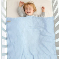HKM-654163 Soft Cotton Baby Knitted Blanket in Multiple Colors - 70x90cm