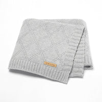 HKM-654163 Soft Cotton Baby Knitted Blanket in Multiple Colors - 70x90cm