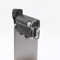 HKM-654227 Adjustable 60X-100X Mobile Phone Microscope with ABS Frame and Acrylic Lens