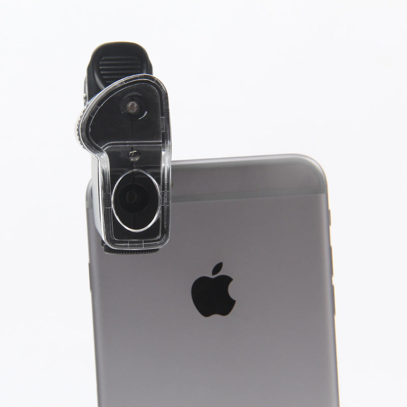 HKM-654227 Adjustable 60X-100X Mobile Phone Microscope with ABS Frame and Acrylic Lens