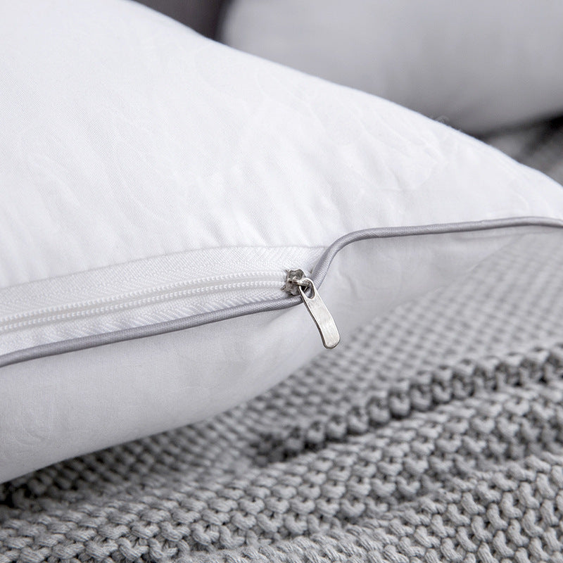 HKM-654291 Luxury Velvet Feather Pillow with 100% Soft Filling and Three-Dimensional Edging