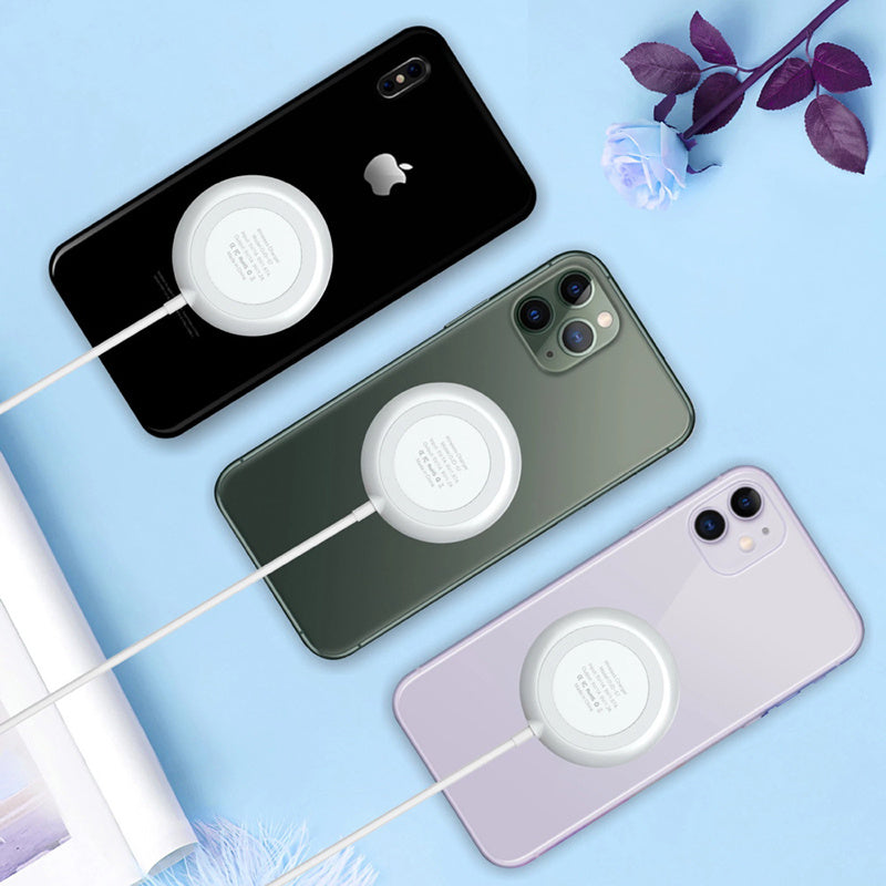HKM-654419 Mobile Phone Suction Cup Wireless Charger with Fast Charging Technology - 10W Output, USB Connection, White and Black Options