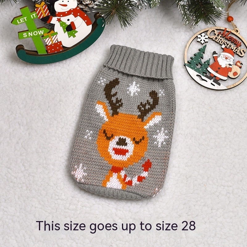 HKM-654419 Thickened Woolen Pet Clothing for Fall and Winter - Various Colors and Designs