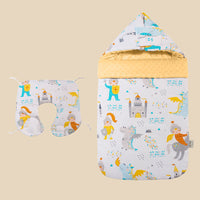 HKM-654547 Cotton Dual-Use Beanie Blanket Sleeping Bag for Babies, 0-3 Years, Thick & Warm