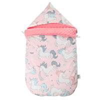 HKM-654547 Cotton Dual-Use Beanie Blanket Sleeping Bag for Babies, 0-3 Years, Thick & Warm