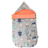 HKM-654547 Cotton Dual-Use Beanie Blanket Sleeping Bag for Babies, 0-3 Years, Thick & Warm