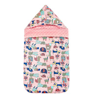 HKM-654547 Cotton Dual-Use Beanie Blanket Sleeping Bag for Babies, 0-3 Years, Thick & Warm
