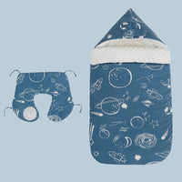 HKM-654547 Cotton Dual-Use Beanie Blanket Sleeping Bag for Babies, 0-3 Years, Thick & Warm