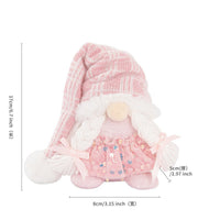 HKM-654611 Handmade Knitted Christmas Couple Ornaments in Sequins - 17cm