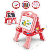 HKM-654739 2-in-1 Kids Travel Sketchpad and Erasable Drawing Board Set for Ages 3+
