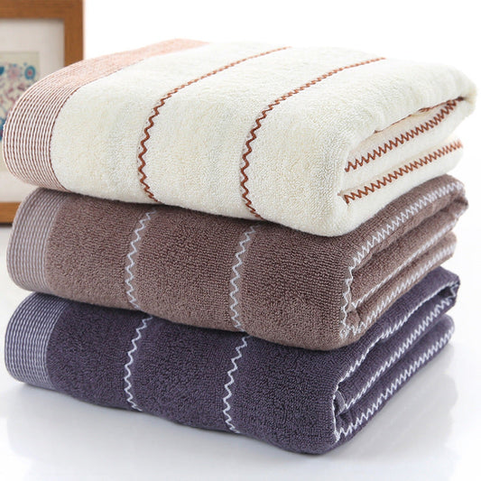 HKM-654739 Embroidered Cotton Towel - Soft, Absorbent, 100% Cotton with Jacquard Design
