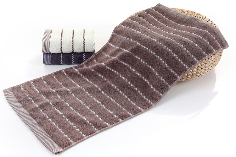 HKM-654739 Embroidered Cotton Towel - Soft, Absorbent, 100% Cotton with Jacquard Design