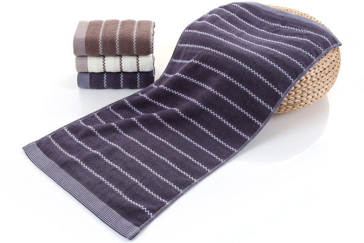 HKM-654739 Embroidered Cotton Towel - Soft, Absorbent, 100% Cotton with Jacquard Design