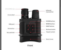 HKM-654739 Infrared Night Vision Binoculars - V400B Digital Telescope with 3.5-7x Magnification and 300m Range