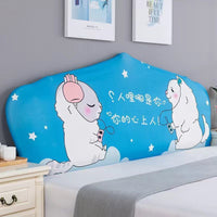 HKM-654995 Elastic Polyester Bedside Cover - Universal Semicircle Design for Bed Heads 140-160 cm