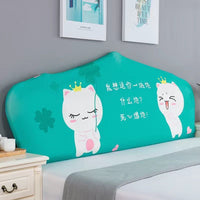 HKM-654995 Elastic Polyester Bedside Cover - Universal Semicircle Design for Bed Heads 140-160 cm