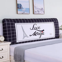 HKM-654995 Elastic Polyester Bedside Cover - Universal Semicircle Design for Bed Heads 140-160 cm