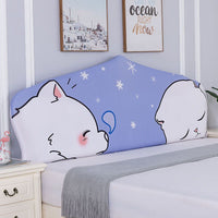 HKM-654995 Elastic Polyester Bedside Cover - Universal Semicircle Design for Bed Heads 140-160 cm