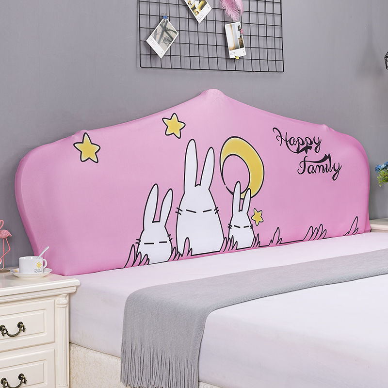 HKM-654995 Elastic Polyester Bedside Cover - Universal Semicircle Design for Bed Heads 140-160 cm