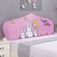 HKM-654995 Elastic Polyester Bedside Cover - Universal Semicircle Design for Bed Heads 140-160 cm