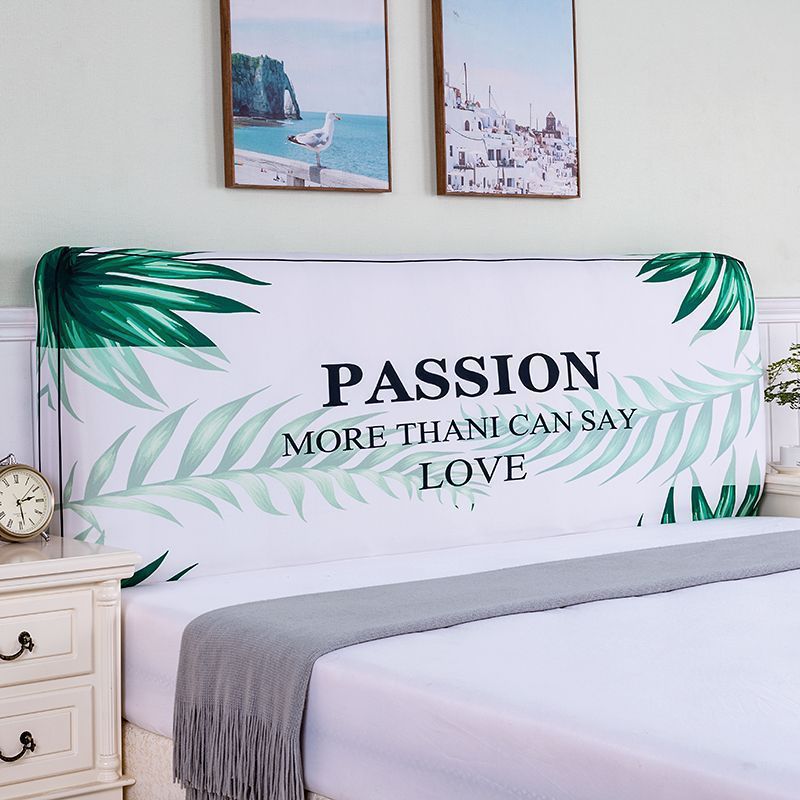 HKM-654995 Elastic Polyester Bedside Cover - Universal Semicircle Design for Bed Heads 140-160 cm