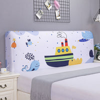 HKM-654995 Elastic Polyester Bedside Cover - Universal Semicircle Design for Bed Heads 140-160 cm