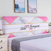 HKM-654995 Elastic Polyester Bedside Cover - Universal Semicircle Design for Bed Heads 140-160 cm