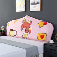 HKM-654995 Elastic Polyester Bedside Cover - Universal Semicircle Design for Bed Heads 140-160 cm