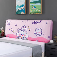 HKM-654995 Elastic Polyester Bedside Cover - Universal Semicircle Design for Bed Heads 140-160 cm