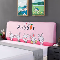 HKM-654995 Elastic Polyester Bedside Cover - Universal Semicircle Design for Bed Heads 140-160 cm