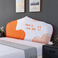 HKM-654995 Elastic Polyester Bedside Cover - Universal Semicircle Design for Bed Heads 140-160 cm