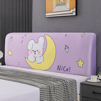 HKM-654995 Elastic Polyester Bedside Cover - Universal Semicircle Design for Bed Heads 140-160 cm