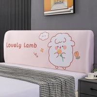HKM-654995 Elastic Polyester Bedside Cover - Universal Semicircle Design for Bed Heads 140-160 cm