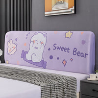 HKM-654995 Elastic Polyester Bedside Cover - Universal Semicircle Design for Bed Heads 140-160 cm