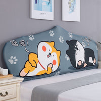 HKM-654995 Elastic Polyester Bedside Cover - Universal Semicircle Design for Bed Heads 140-160 cm